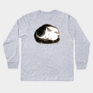 Cat Sleep Ball Kids Long Sleeve T-Shirt